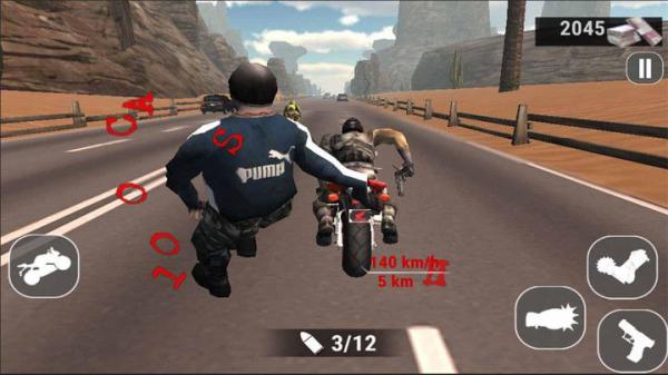 暴力摩托赛车3D安卓版游戏截图（1）